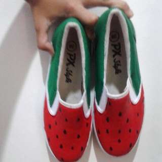 (NEW) REPRICE Watermelon Slip On Free Shipping