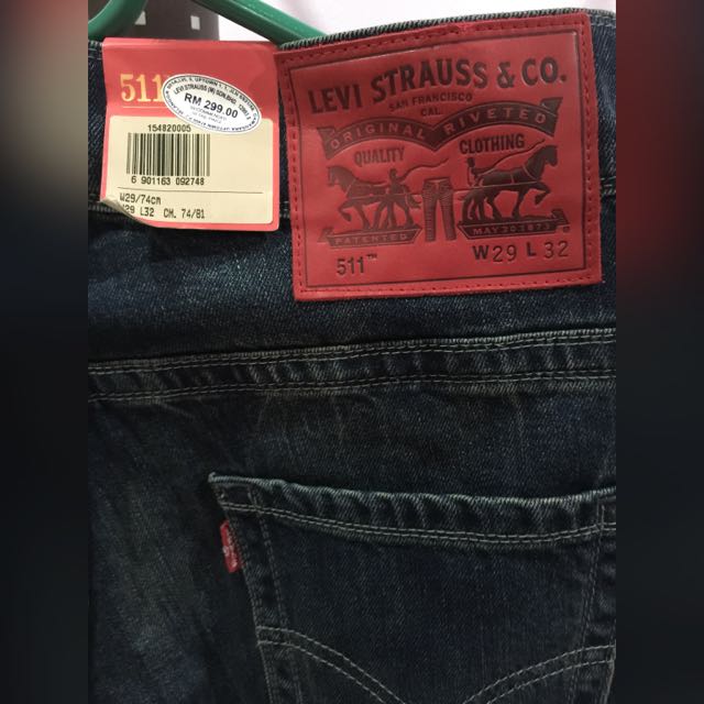 🌟 LEVIS 511-SLIM FIT CUT DOUBLE STITCH SPECIAL EDITION WITH RED TAB, Men's  Fashion, Bottoms, Jeans on Carousell