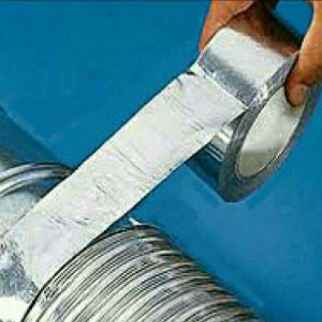 Aluminium foil tape/aluminum/duct tape/portable aircon/dryer/ducting/tubing/hose/pipe/silver