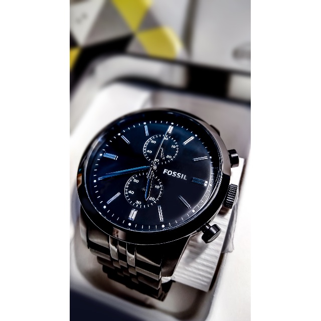 Fossil townsman chronograph stainless steel watch hotsell