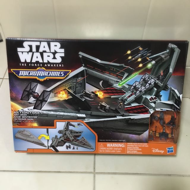 Star wars the force awakens micro machines first order star destroyer playset online