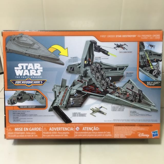 Star Wars The Force Awakens Micro Machines First Order Star Destroyer Playset Hobbies Toys Toys Games on Carousell