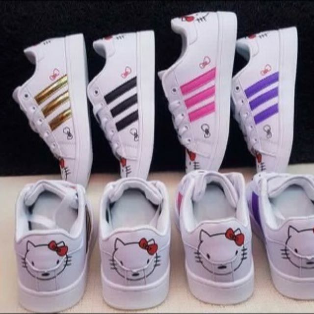 Adidas Hello Kitty 🐱 trainers only worn once so - Depop