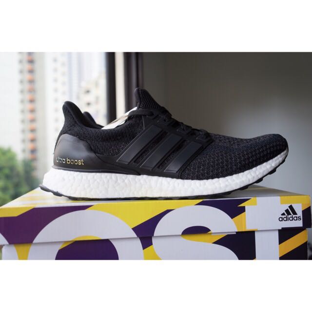 Ultra boost black 9.5 on sale