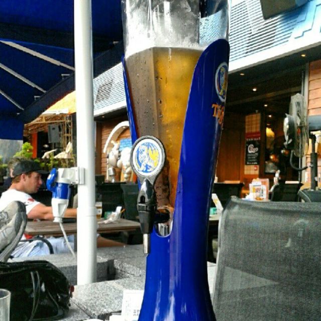 Brand New in Box 3.9L TIGER BEER TOWER with 1 carton of Tiger beer!! on Carousell