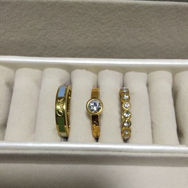 Coach Ring Set Women S Fashion Jewelry Organisers Body Jewelry On Carousell