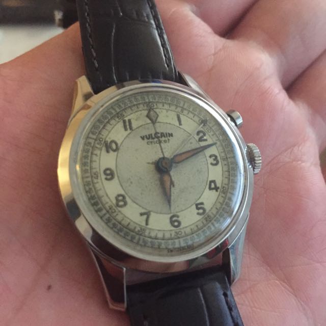 For Sale 1950s Vulcain cricket watch