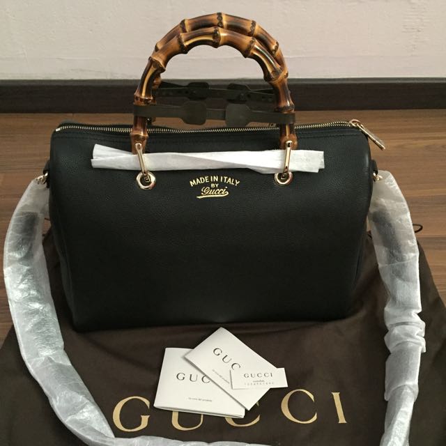 Gucci Bamboo Boston Bag, Women's 