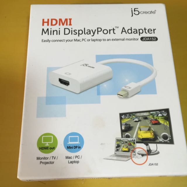 HDMI Mini DisplayPort Adapter, Computers & Tech, Parts & Accessories ...
