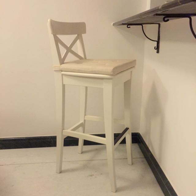 Ingolf bar hotsell stool with backrest
