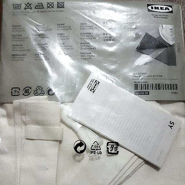 Ikea Lenda Curtains White Furniture On Carousell