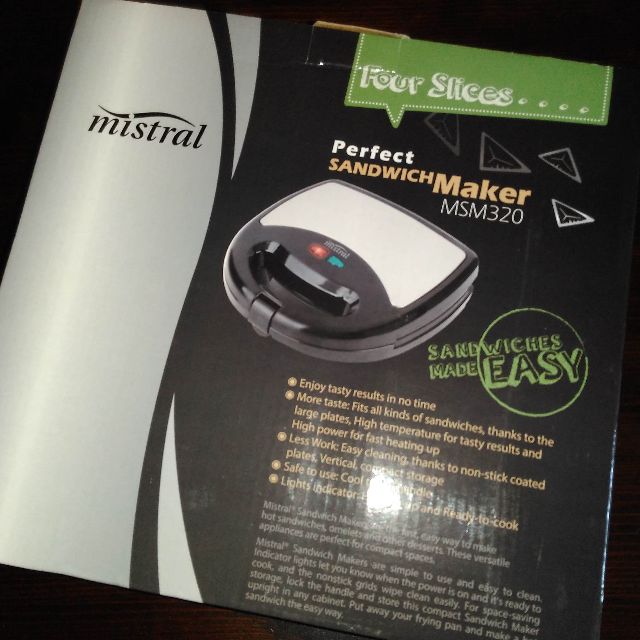 Mistral MSM320 Sandwich Maker, TV & Home Appliances, Kitchen Appliances