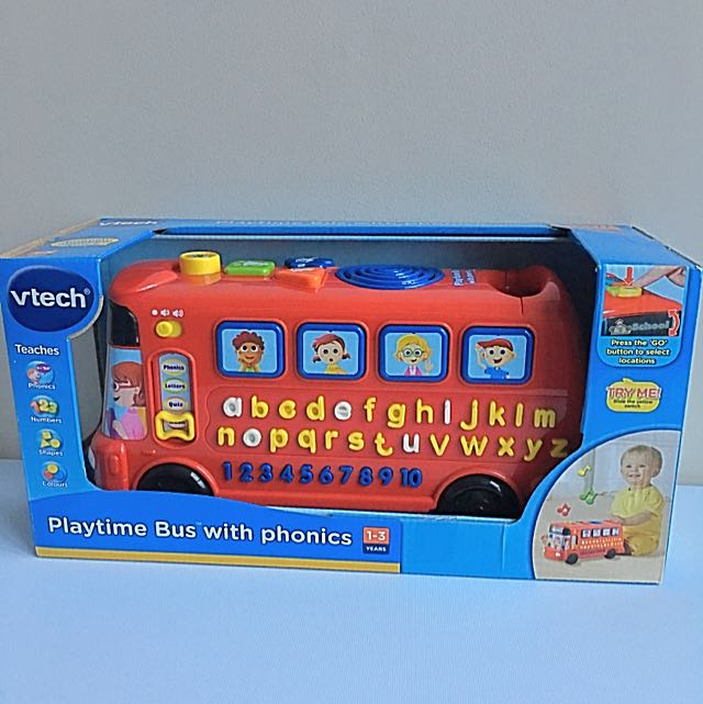 vtech playtime bus with phonics