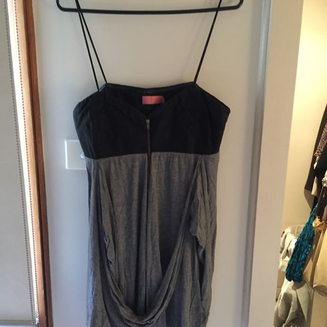 Wish Black And Grey Dress Women S Fashion Clothes On Carousell