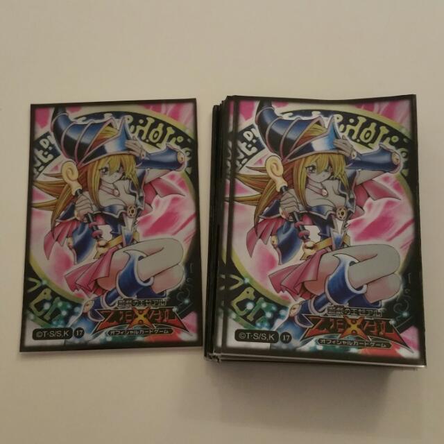 Yu-Gi-Oh TCG Accessory Yu-Gi-Oh! The Dark Magicians Card Sleeves - 50  Count, Official Tournament Regulation Size Dragon Shield Sleeves