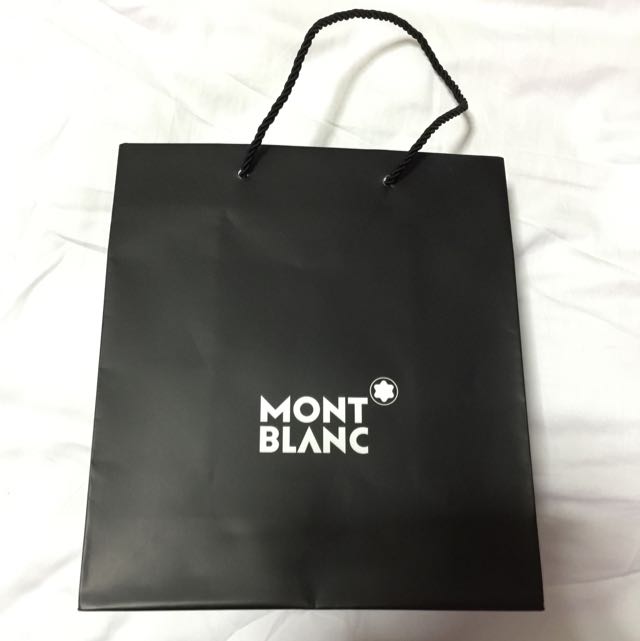 Authentic Mont Blanc Paper Bag, Luxury, Accessories on Carousell