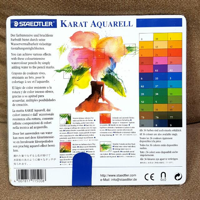 Huat50sale Brand New Staedtler Karat Aquarell 24 Watercolour