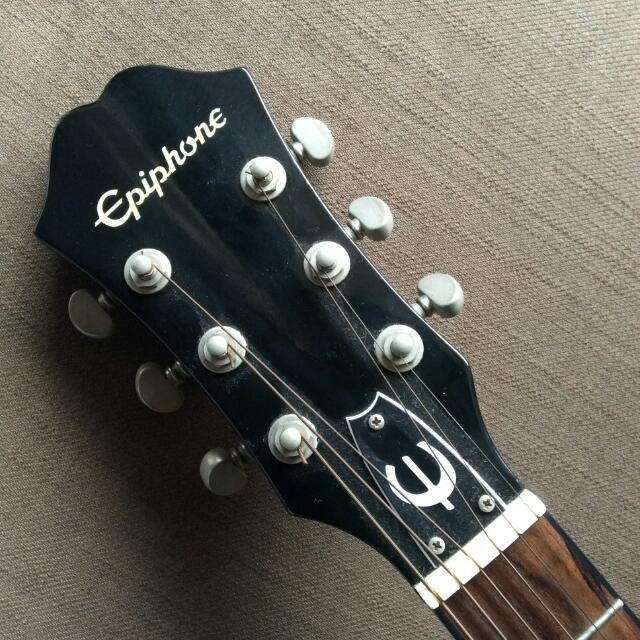 Epiphone el00 acoustic guitar, Hobbies & Toys, Music & Media, Musical