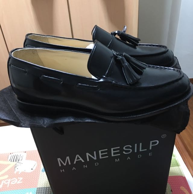 Mens black tassel loafers shop
