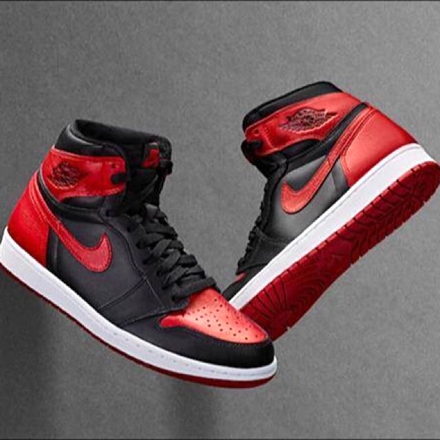 NIKE AIR JORDAN 1 RETRO HI OG Banned Bred 2016 黑紅US:9(附發票