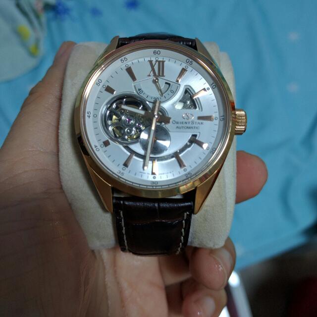 Orient Star modern skeleton watch Ref DK05003W On Hold Mobile