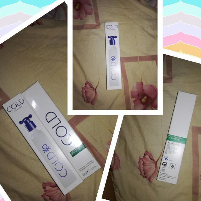 Original BENETTON Perfume COLD (Category: Fragrance & Deodorants) located in Manila. Submitted by jjhenny (Listing ID 66603660, Image 1). Description: .