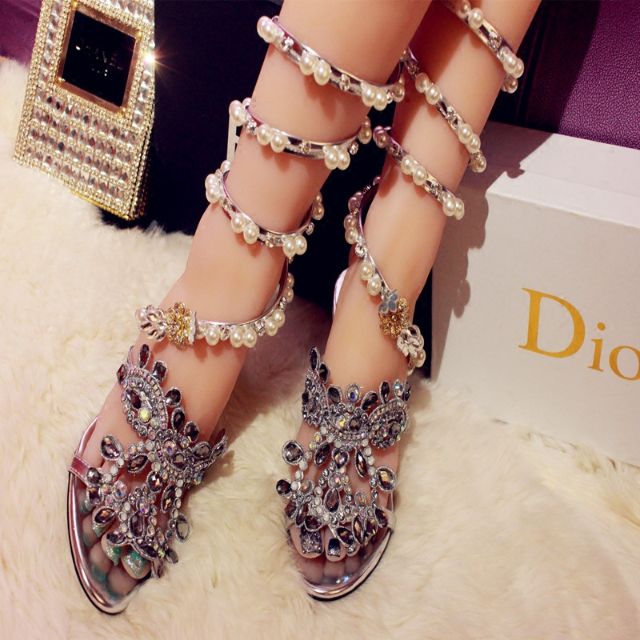 Diamond gladiator sandals top
