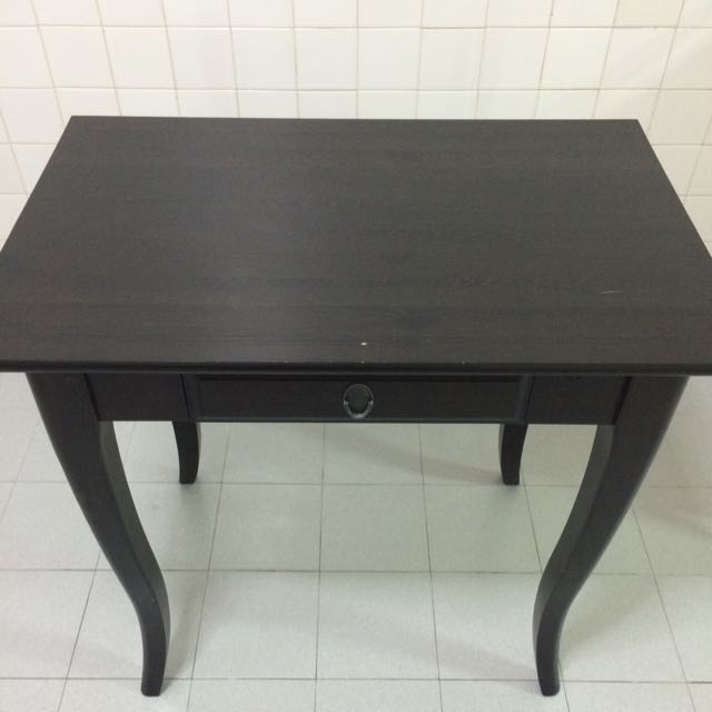 Ikea Leksvik Desk Black Home Appliances On Carousell