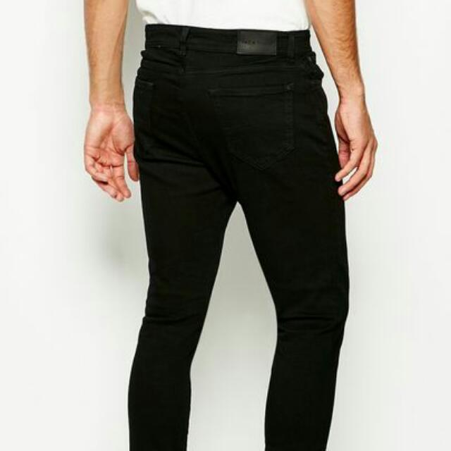 Big Sale $250 Jack Wills Skinny Jeans Black 30w 32l, 男裝, 褲
