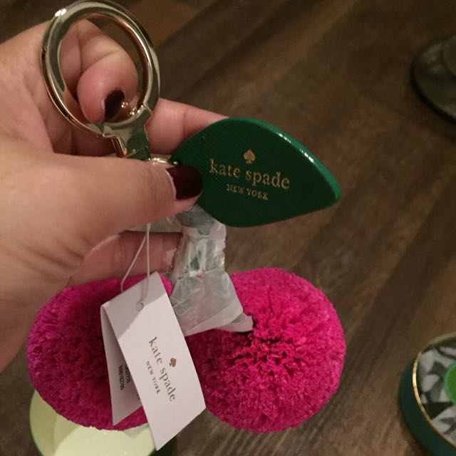 Kate spade cherry clearance keychain