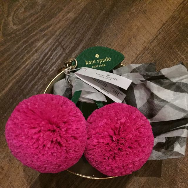 Kate spade cherry keychain on sale