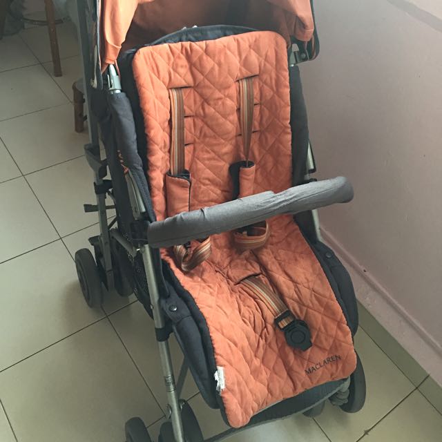 Maclaren Stroller Orange Grey
