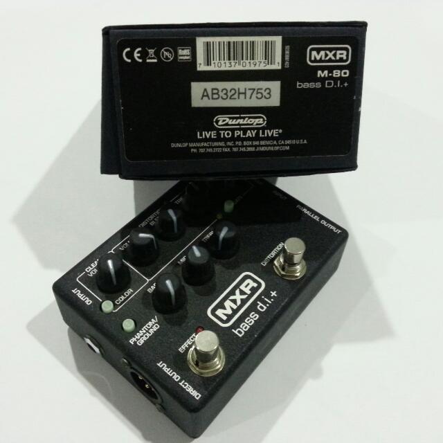 MXR M80 M80 M 80 BASS D.I.+ BASS DI BOX DIRECT INJECTION DIRECT INPUT