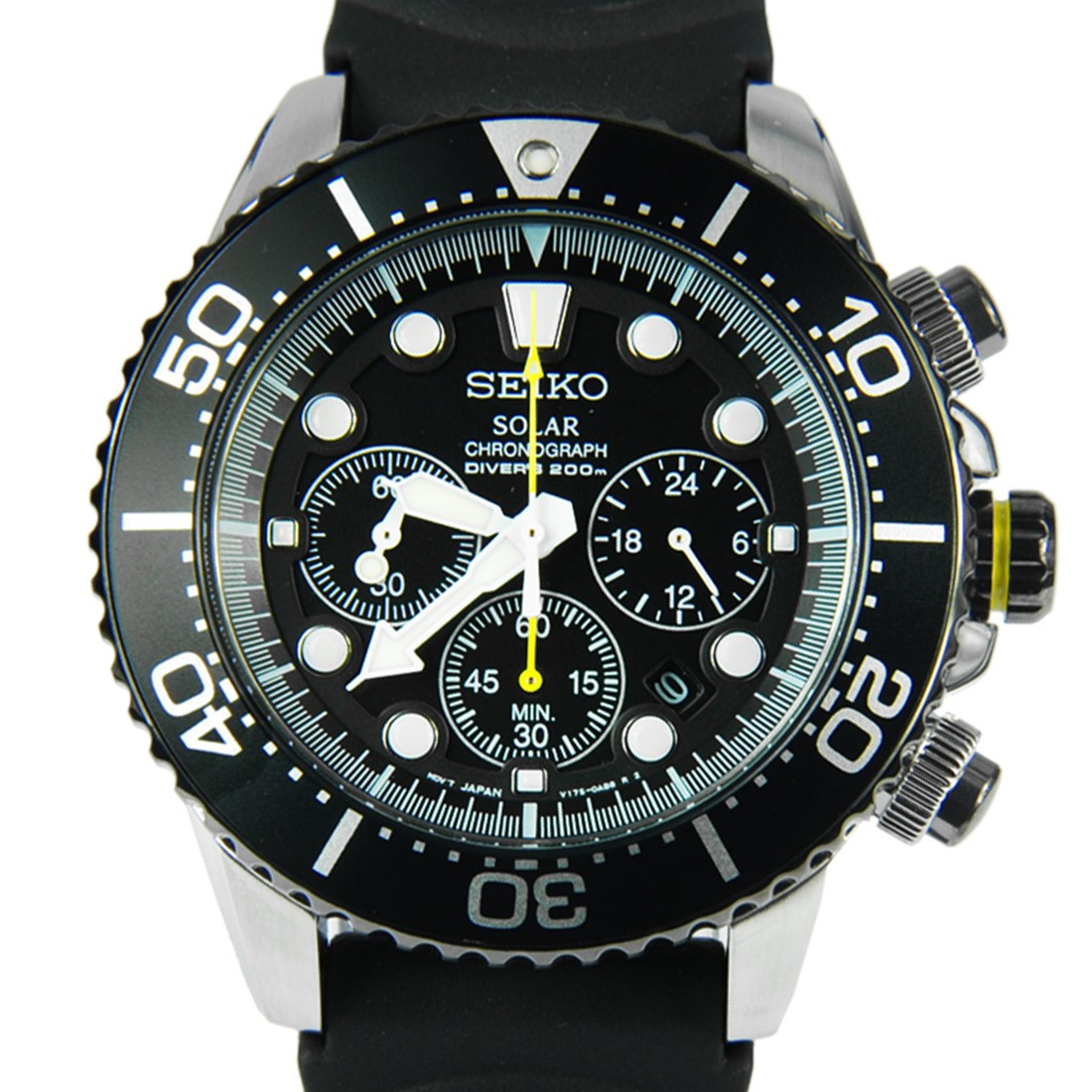Seiko men's ssc021 solar diver chronograph watch top
