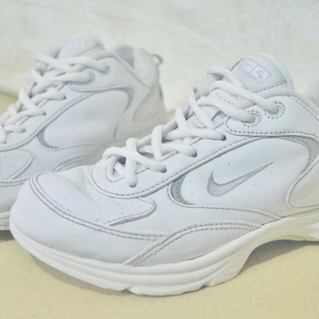 Nike White Rubber Shoes, Women's 