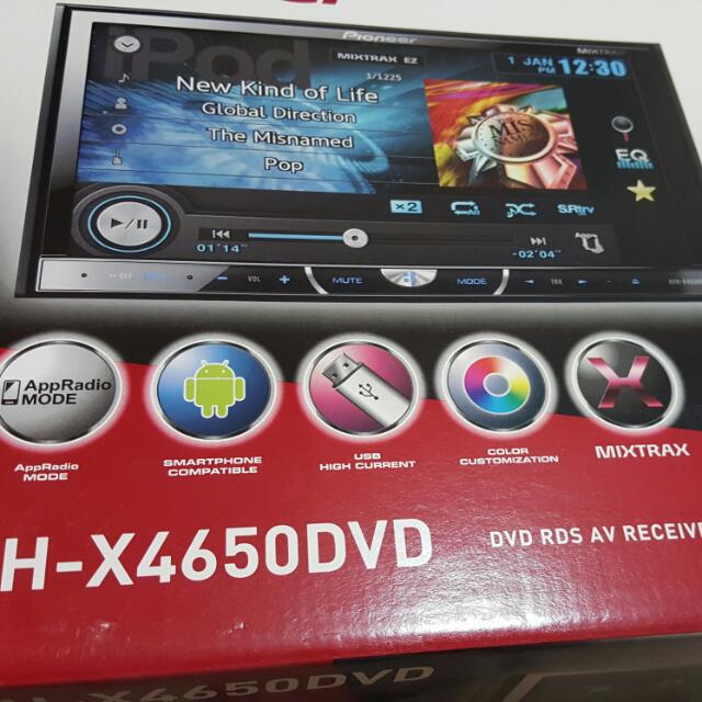 Pioneer DVD Player AVHX4625DVD, Car Accessories on Carousell