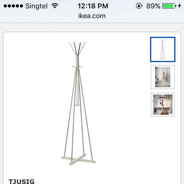 Tjusig Hat And Coat Stand, Furniture & Home Living, Home Improvement