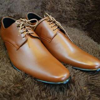 MS 20 Leather Shoe/ Mens Formal Dress Shoe/ Office Shoe/ (Not Pedro) tan brown