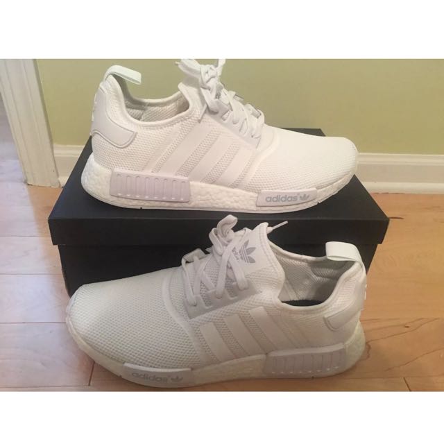 ADIDAS NMD ALL WHITE S79166 R1 Men s Fashion Footwear Sneakers