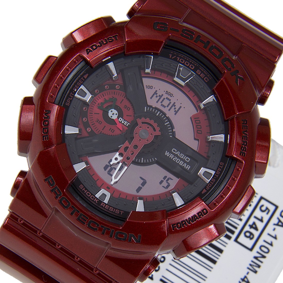 Casio G Shock GA 110NM 4A GA 110NM Red Shock Resist Watch Genuine New with Warranty