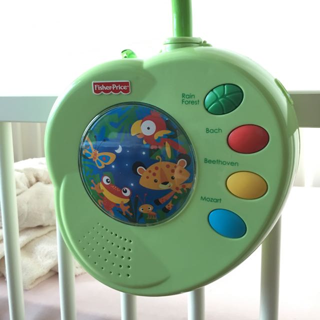 FisherPrice Rainforest PeekABoo Leaves Musical Mobile, Babies & Kids