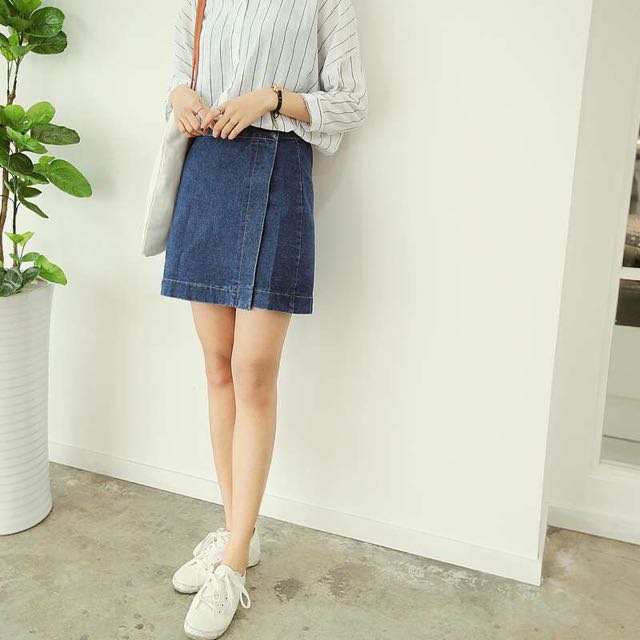 Korean Outfit Denim Skirt