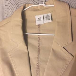 Armani Exchange 米色休閒西裝外套