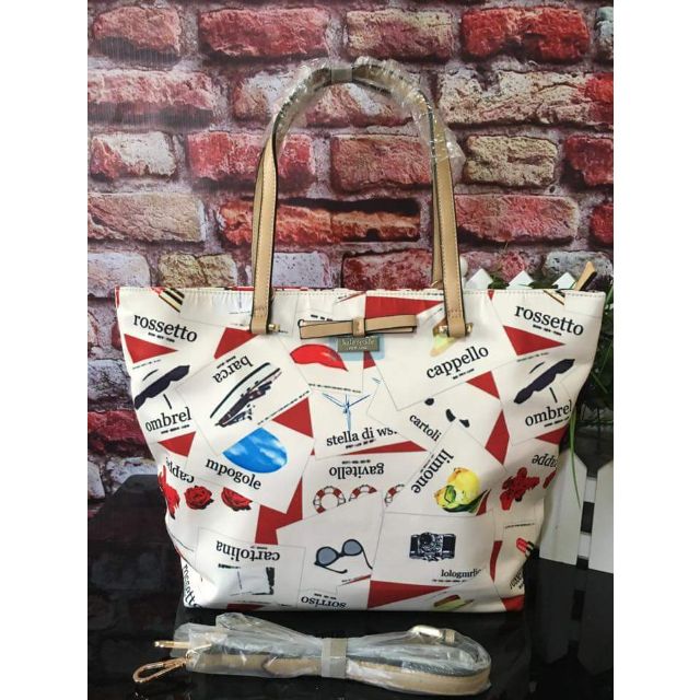 Authentic/Overrun New Kate Spade tote with side pockets (Category: Luxury Bags & Wallets) located in Cavite. Submitted by sweetellehcor.ph (Listing ID 66998921, Image 1). Description: .