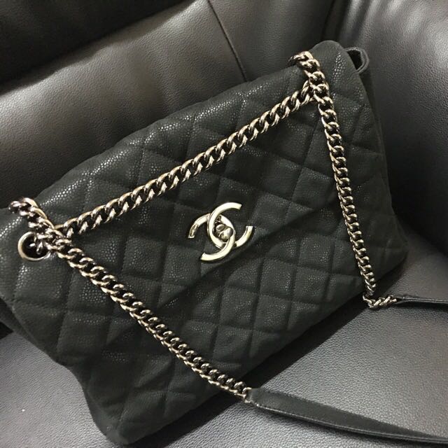 Chanel lady pearly flap sale bag