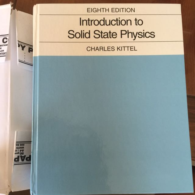 Introduction To Solid State Physics Eighth Edition - 