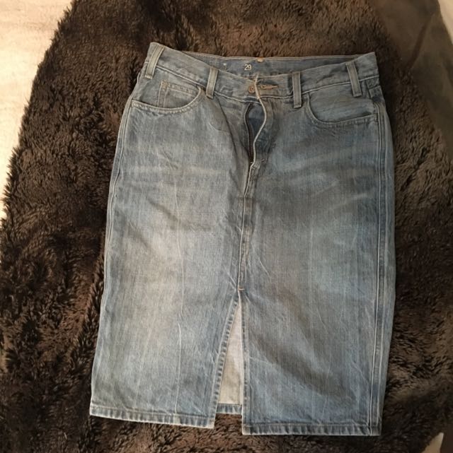 levis jean skirt