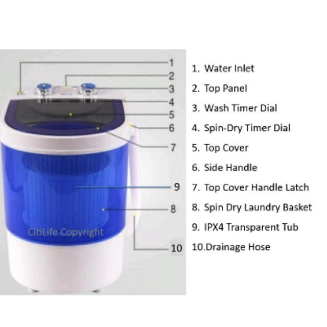 Mini Washing Machine For Baby Clothes Socks Bra Panties