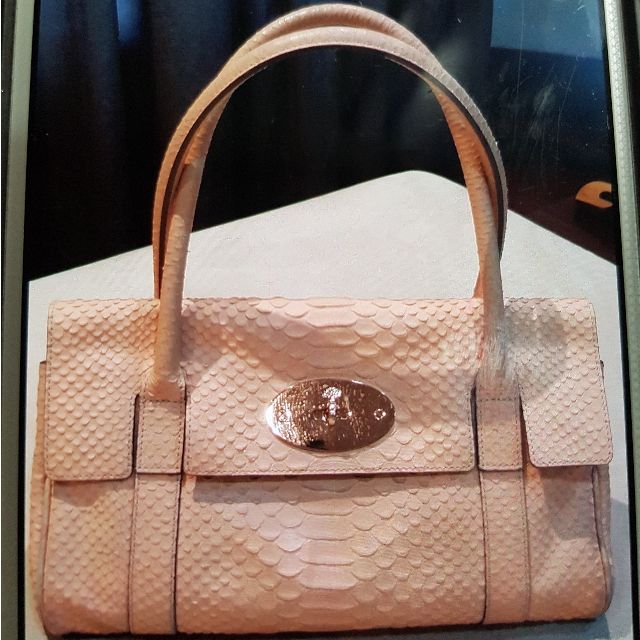mulberry snakeskin bag