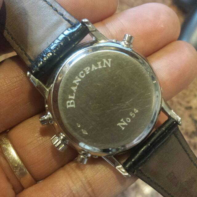 18k White Gold Blancpain Perpetual Calendar Split Second Chrono Ref